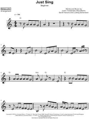 Just Sing [beginner]