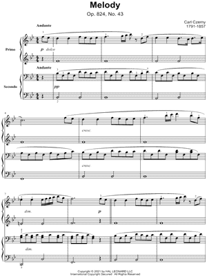 Melody, Op. 824, No. 43