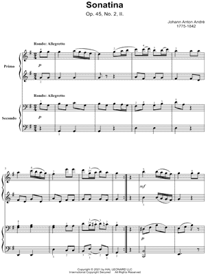 Sonatina, Op. 45, No. 2, II. Rondo: Allegretto