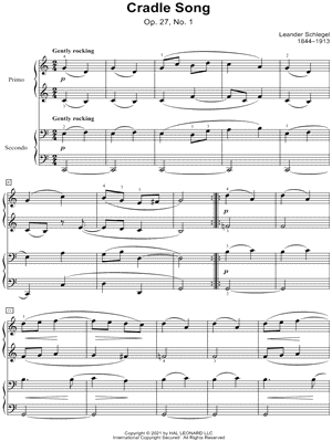 Cradle Song, Op. 27, No. 1