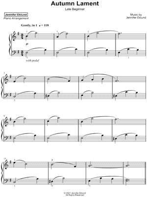 Autumn Lament [late beginner]