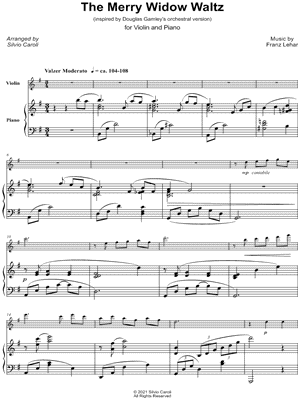 The Merry Widow Waltz - Violin & Piano