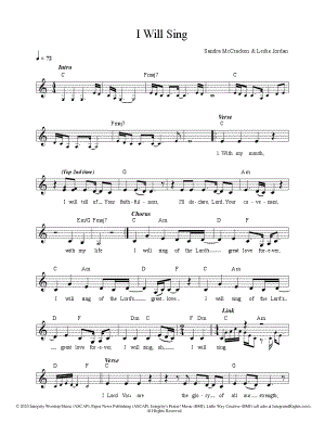 I Will Sing