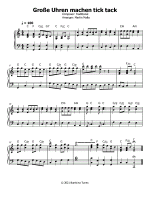 Große Uhren machen tick tack