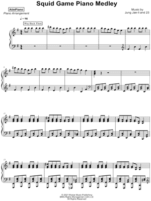 Squid Game Piano Medley