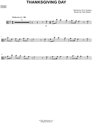 Thanksgiving Day - Viola