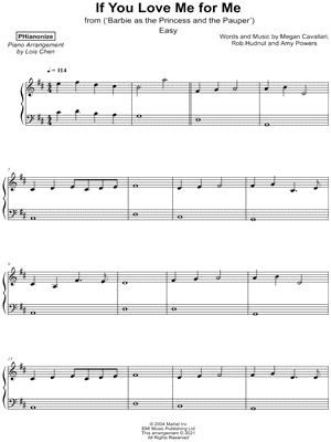 If You Love Me for Me [easy]