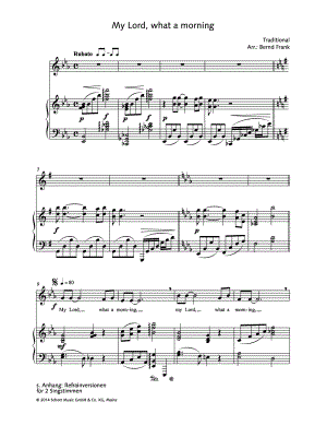 My Lord, What a Morning [low voice]