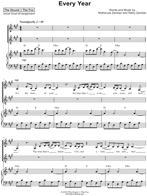 Every Year [vocal duet]