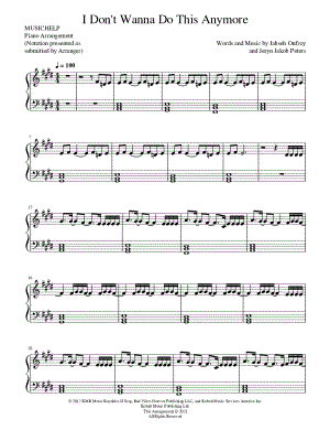 I Don't Wanna Do This Anymore [slow easy]