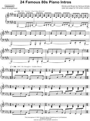 24 Famous 80s Piano Intros