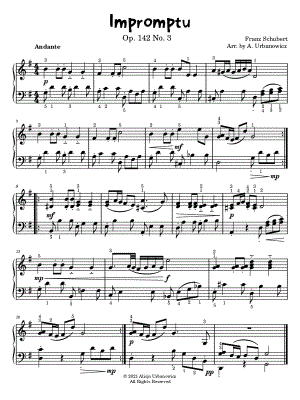 Impromptu, Op. 142, No. 3