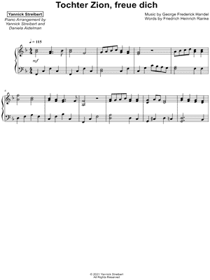 Tochter Zion, freue dich [easy]