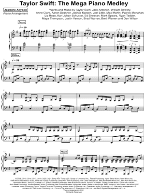 Taylor Swift: The Mega Piano Medley