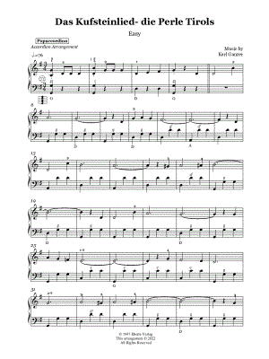Das Kufsteinlied [easy]