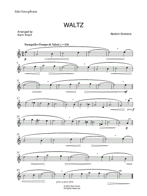 Waltz - Alto Saxophone & Piano
