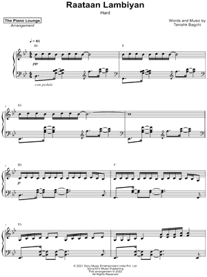 Raataan Lambiyan [hard]