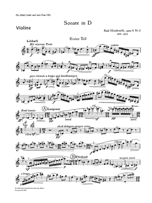 Violin Sonata in D Major Op. 11 No. 2