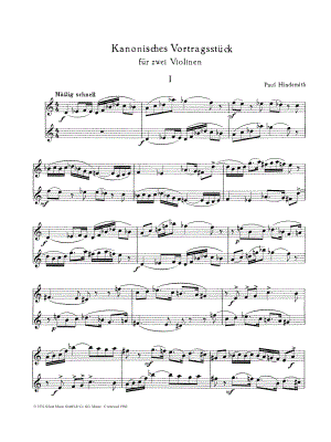 2 Kanonische Duette - Violin Duet