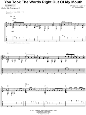 You Took the Words Right Out of My Mouth