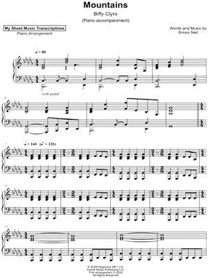 Mountains [piano accompaniment]