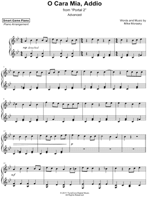 O Cara Mia, Addio [advanced]