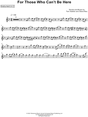 For Those Who Can't Be Here - C Instrument