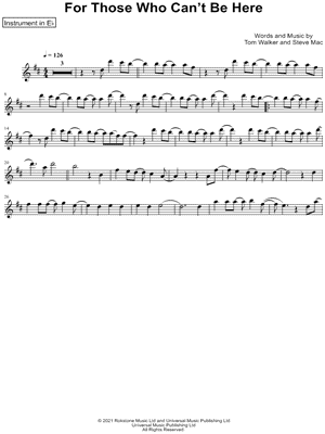 For Those Who Can't Be Here - Eb Instrument