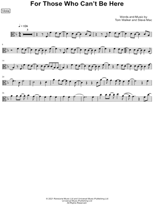 For Those Who Can't Be Here - Viola