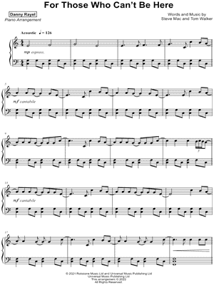 For Those Who Can't Be Here