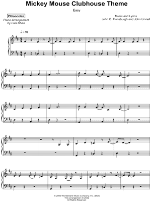 Mickey Mouse Clubhouse Theme [easy]