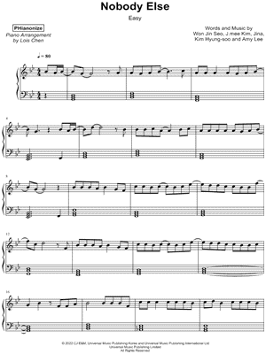 Nobody Else [easy]