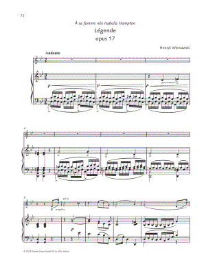 Légende - Violin & Piano