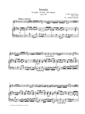 Sonata Op. 1 No. 6