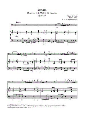 Sonata in D Minor, Op. 13 No. 4 - Cello & Piano