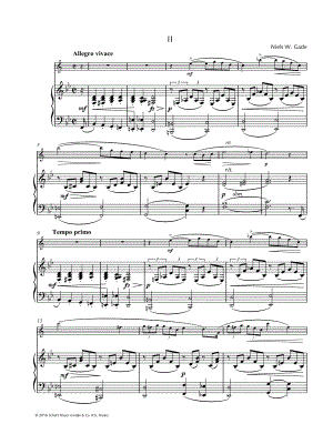 Fantasy Pieces, Op. 43 No. 2 - Clarinet & Piano