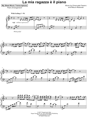 La mia ragazza è il piano