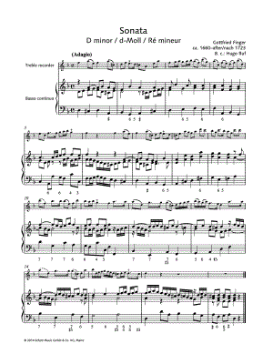 Sonata - Treble Recorder & Piano