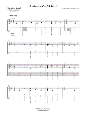 Andante Op. 31 No. 1