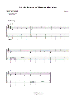 Ist Ein Mann in' Brunn' Gefallen