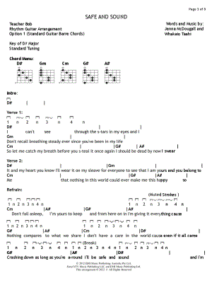 Safe and Sound [no capo]