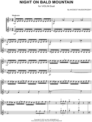 Night on Bald Mountain - Violin Duet