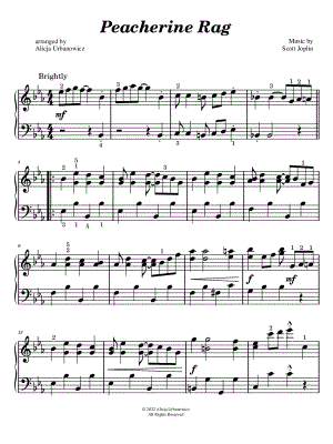 Peacherine Rag [easy]