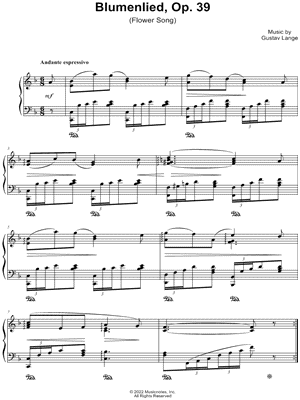 Blumenlied, Op. 39