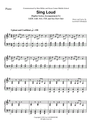 Sing Loud [Rhythm Section Accompaniment]