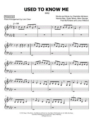 Used to Know Me [easy]