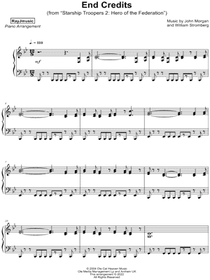 End Credits from Starship Troopers 2: Hero of the Federation