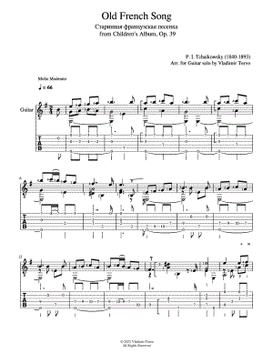 Old French Song, Op. 39, No. 16