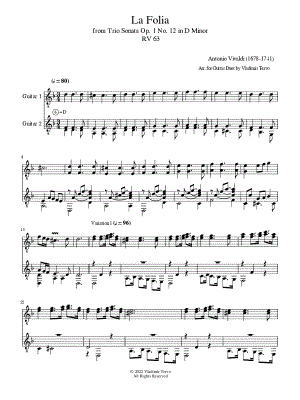 La Folia - Guitar Duet