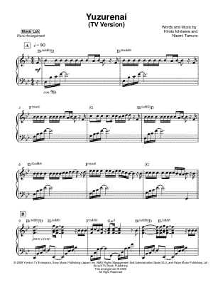 Yuzurenai (TV version)